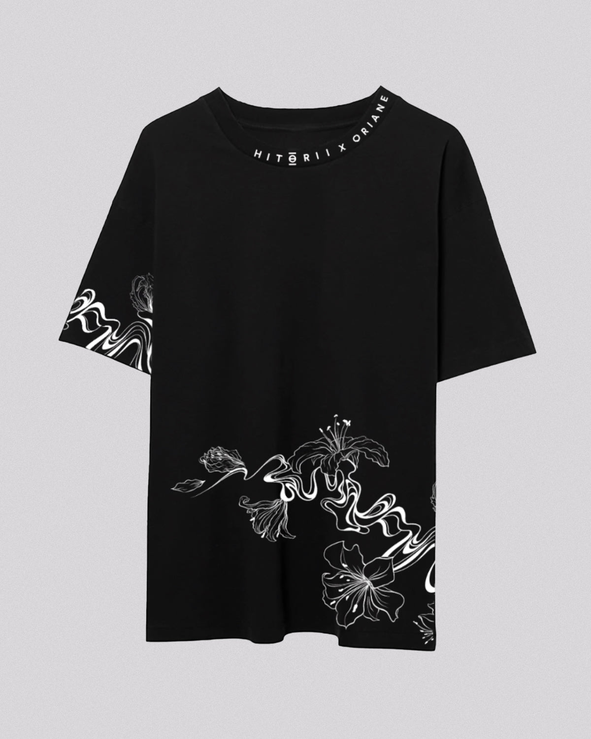 Oriane Collab | Oversized Tee | Charcoal