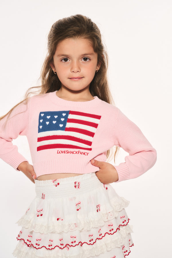 Little Girls Viennetta Heritage Flag Pullover
