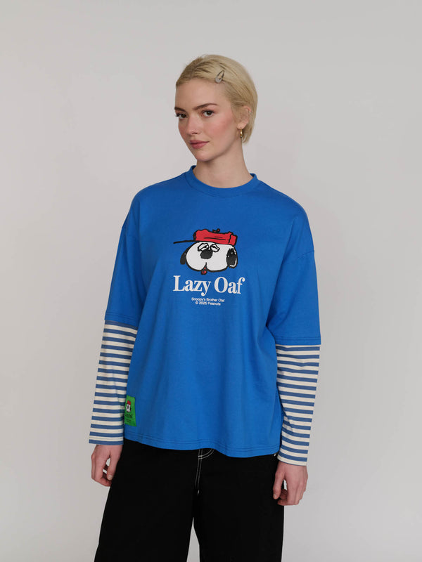 Lazy Oaf x Peanuts Olaf Striped Long Sleeve Top