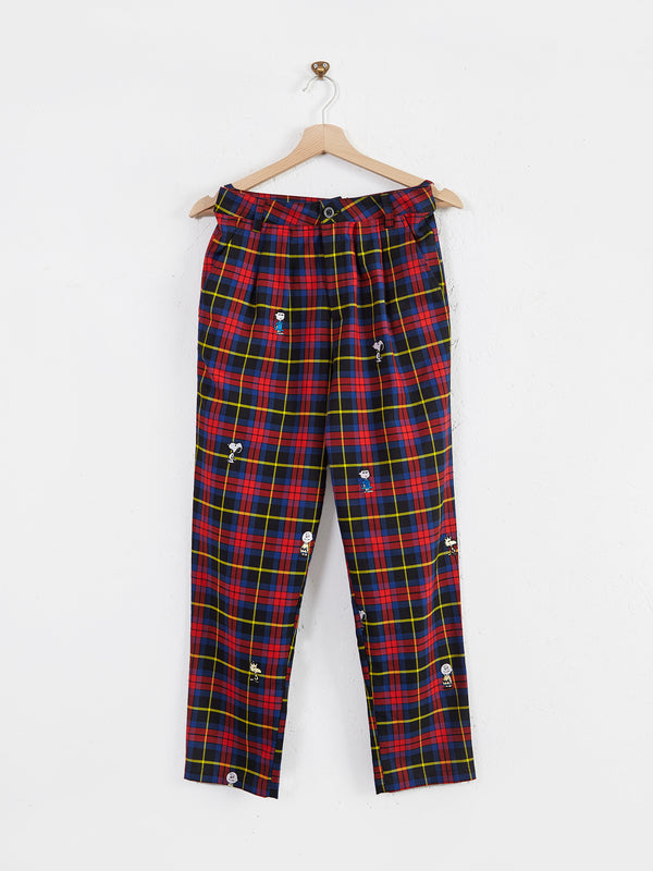 Lazy Oaf x Peanuts Character Repeat Check Pants