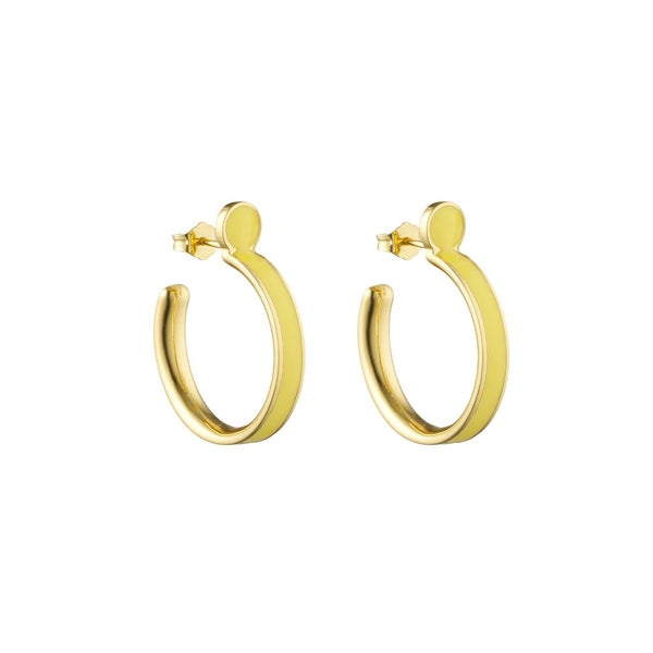 Rainbow Dot Hoops (2 pcs)