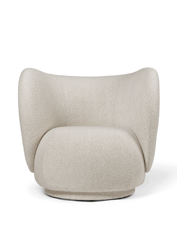 Rico Lounge Chair - Soft Bouclé - Off-White/Sand
