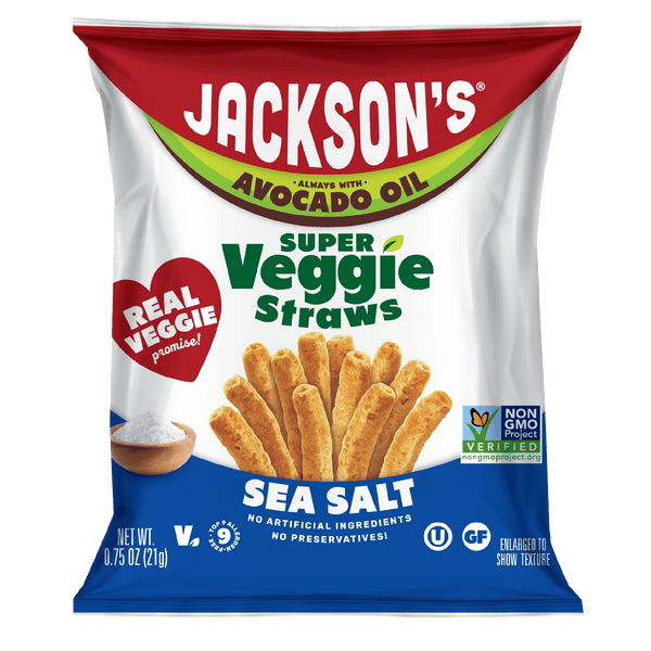 Sea Salt Super Veggie Straws in Avocado Oil 0.75oz (Pack of 30)