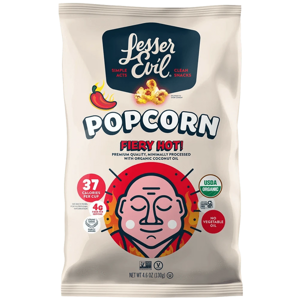 Fiery Hot Organic Popcorn