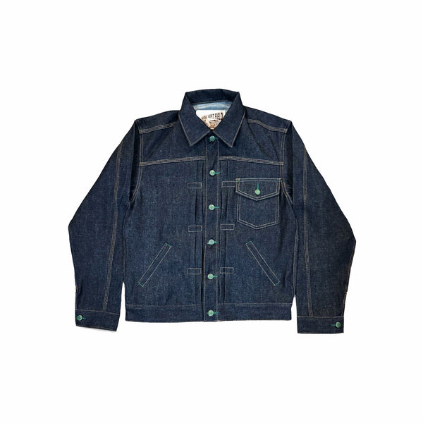 Vidalia Mills Deadstock 14oz Selvedge Indigo Muleskinner Buckle Back Denim Jacket