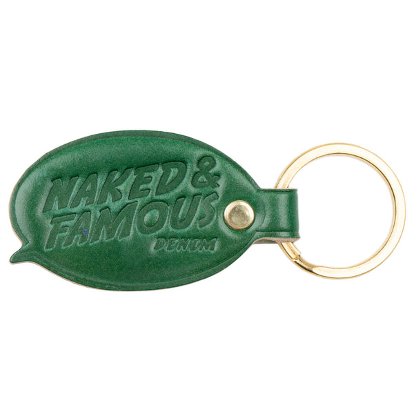 Leather Key Charm - Shell Cordovan - Green