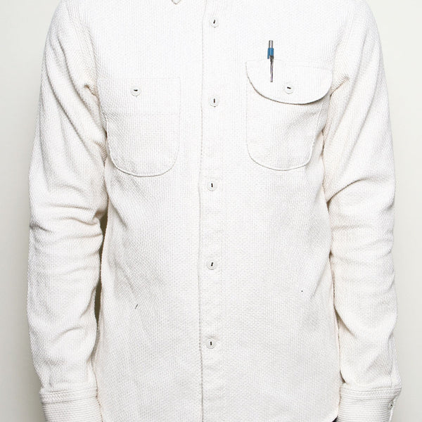 Work Shirt // Washed Natural Sashiko