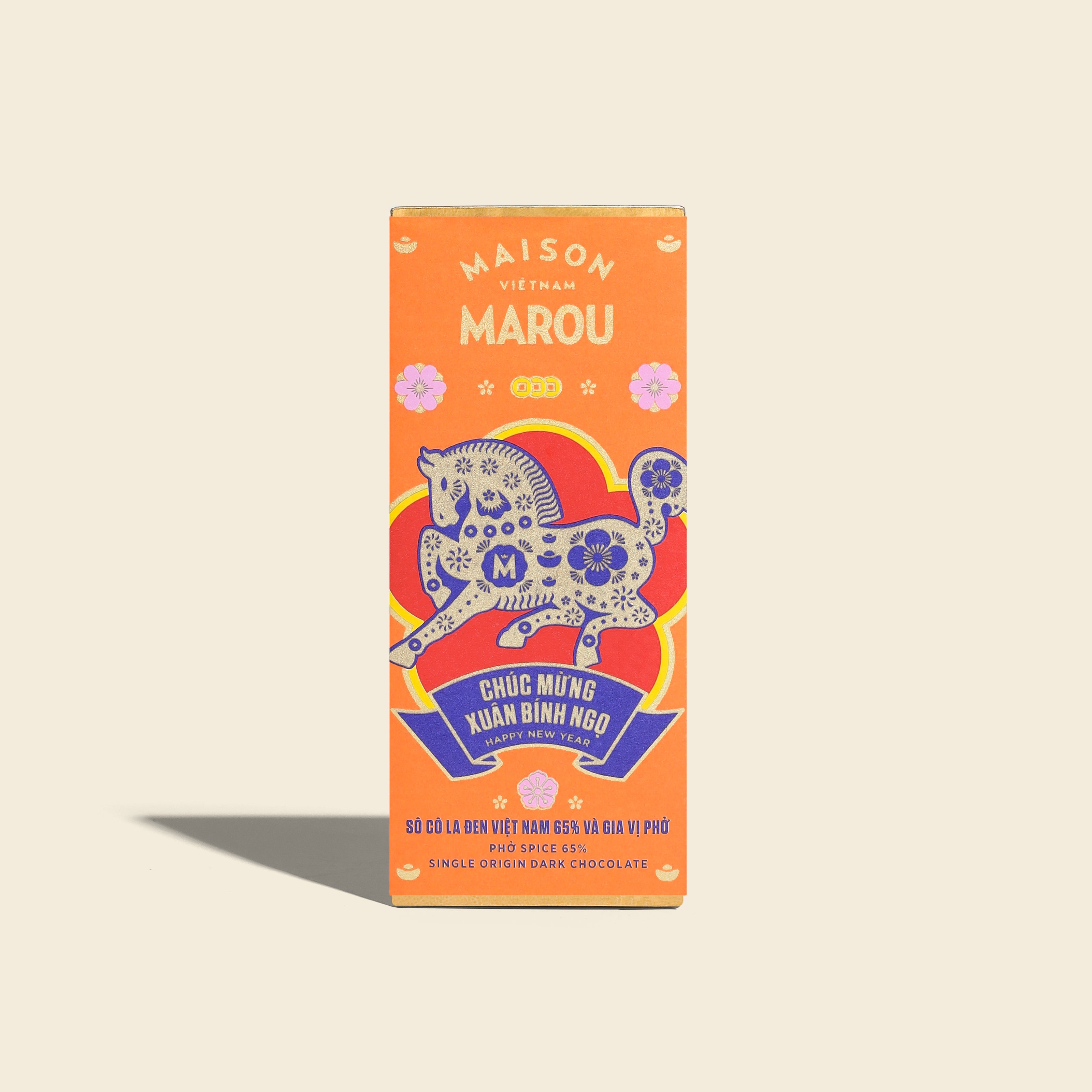 Pho Spices 65% Mini Chocolate Bar – Tết Edition