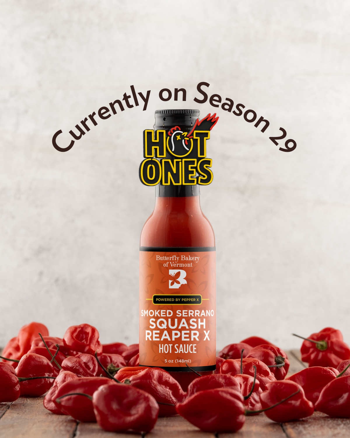 Smoked Serrano Squash Reaper X Hot Sauce