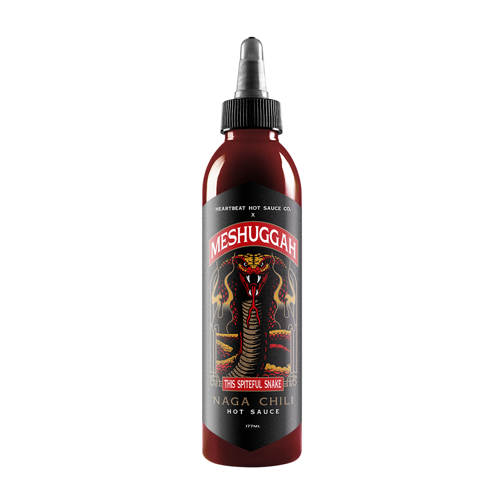 Meshuggah x Heartbeat Hot Sauce "This Spiteful Snake" Naga Chili