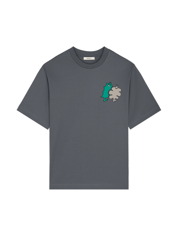 Archive Womens Pangaia x Gasius Oversized T-shirt,Atmosphere Grey