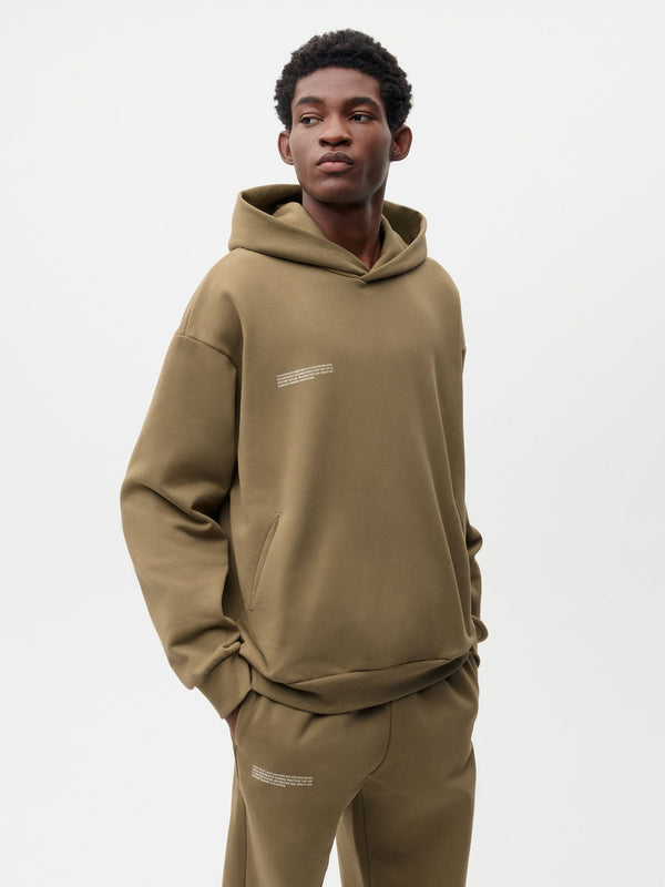 Archive Mens In Conversion Cotton Hoodie,carbon brown