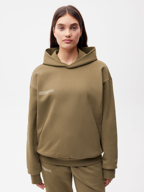 Archive Womens In Conversion Cotton Hoodie,carbon brown