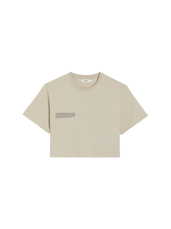 Archive Womens Organic Cotton Cropped T-shirt,mojave sand