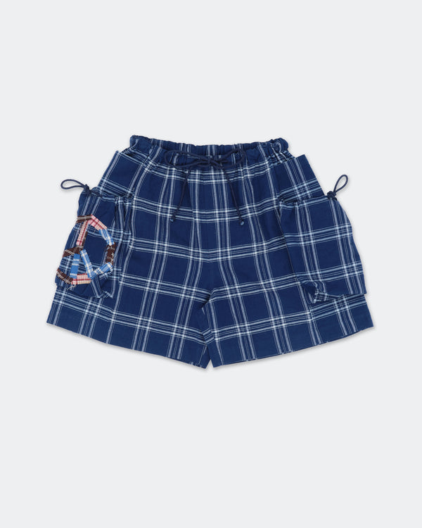 Salt Shorts - Checked Peace Patchwork