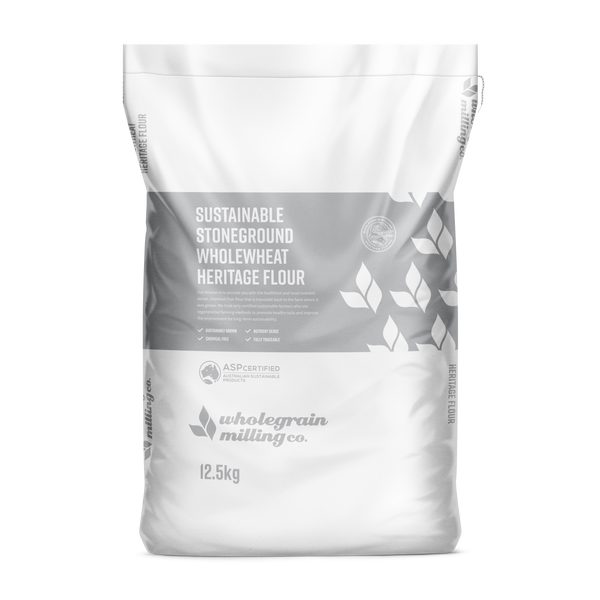 Wholesale - Sustainable Stoneground Wholewheat Heritage Flour 12.5kg