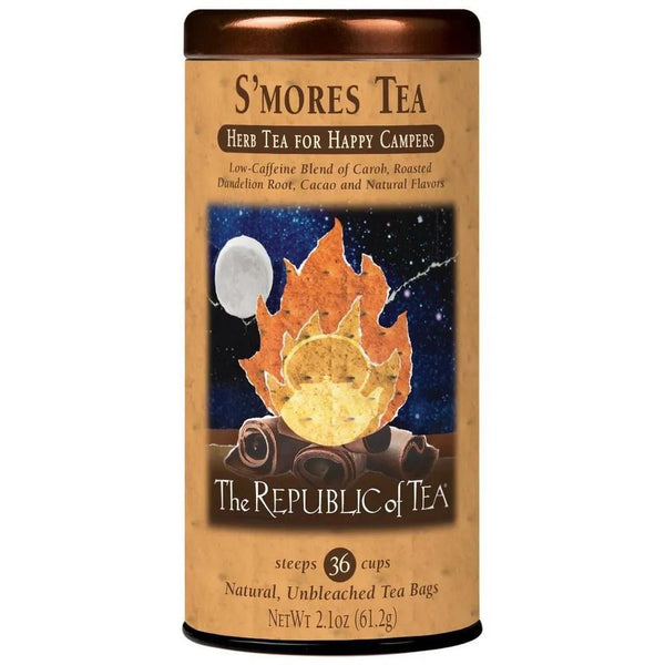 🍁 S'mores Herbal Tea Bags - Tin 36 Tea Bags