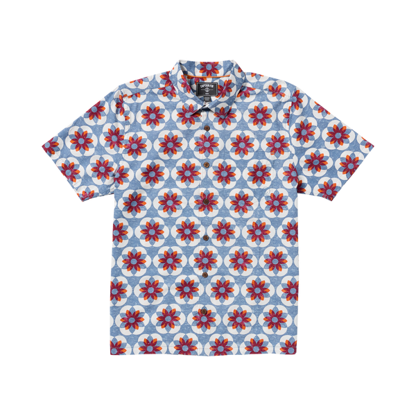 Captains Print Pack Short Sleeve Shirt - Coronet Blue