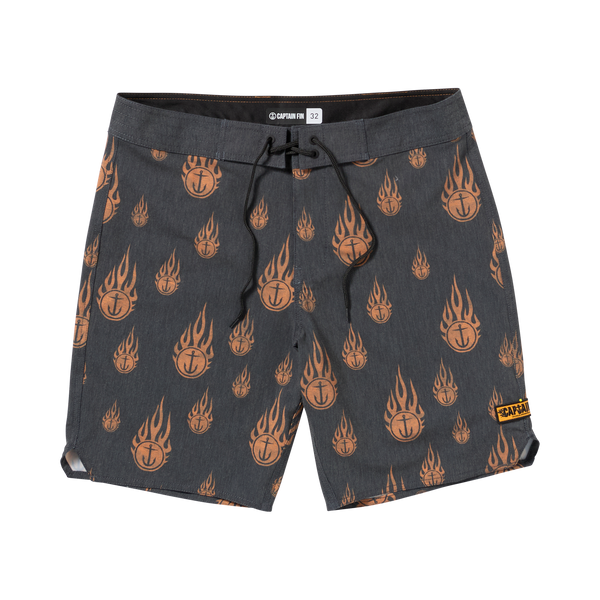 Captains Print Pack 19" Boardshort - Sunset