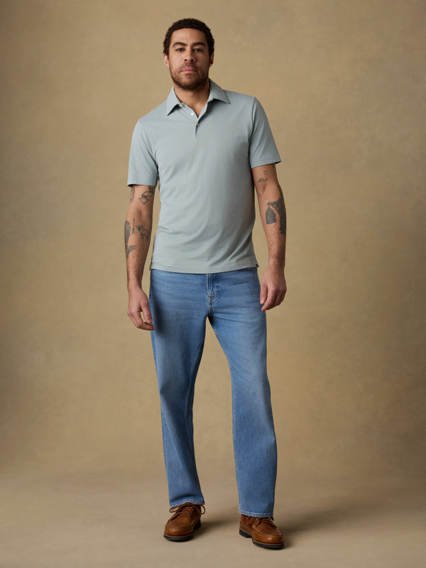 Short-Sleeve Movement™ Pique Polo - Aspen Green Melange