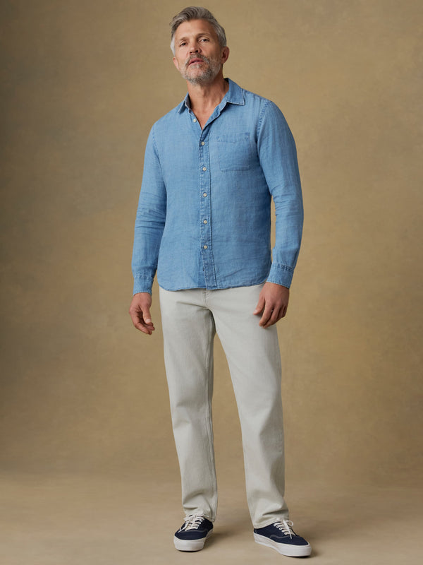 Organic Cotton Denim Pant - Birch