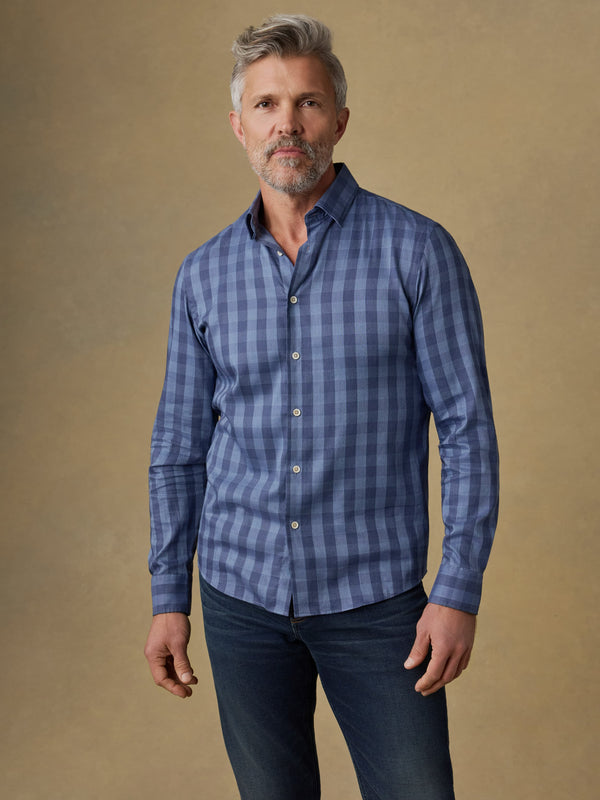 Movement™ Monterey Shirt - Navy Tide Check
