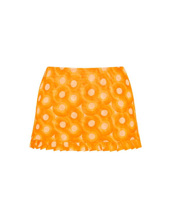 KELA - TANGERINE Printed Skort