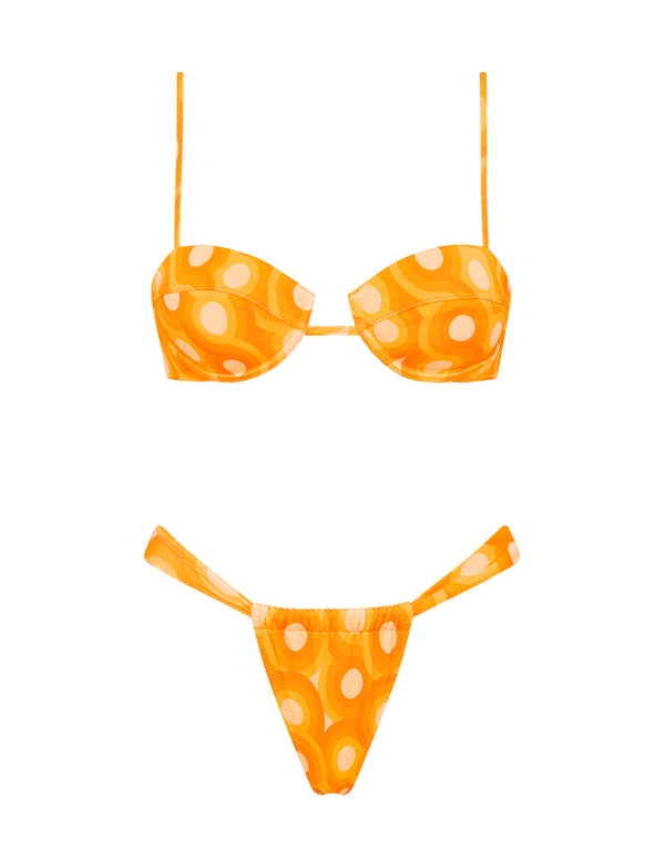 PALMA - TANGERINE Balconette Bikini Set