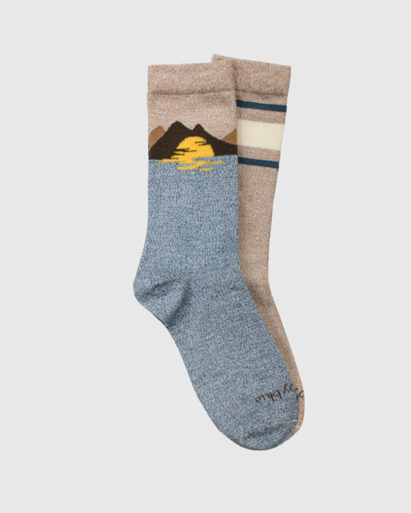 The Soft Hemp Mountain Crew Sock - 2 Pack