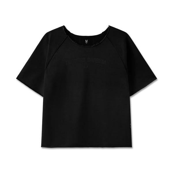 Vintage Raw Hem Pump Cover - Black