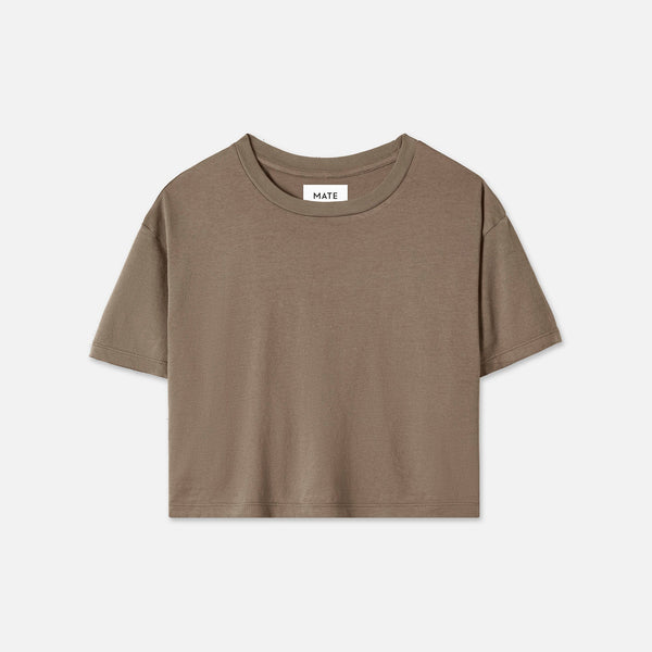Organic Cotton Relaxed Crop Tee