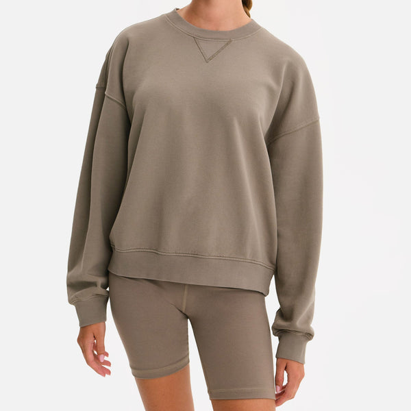 Organic Fleece Relaxed Crewneck Sweatshirt