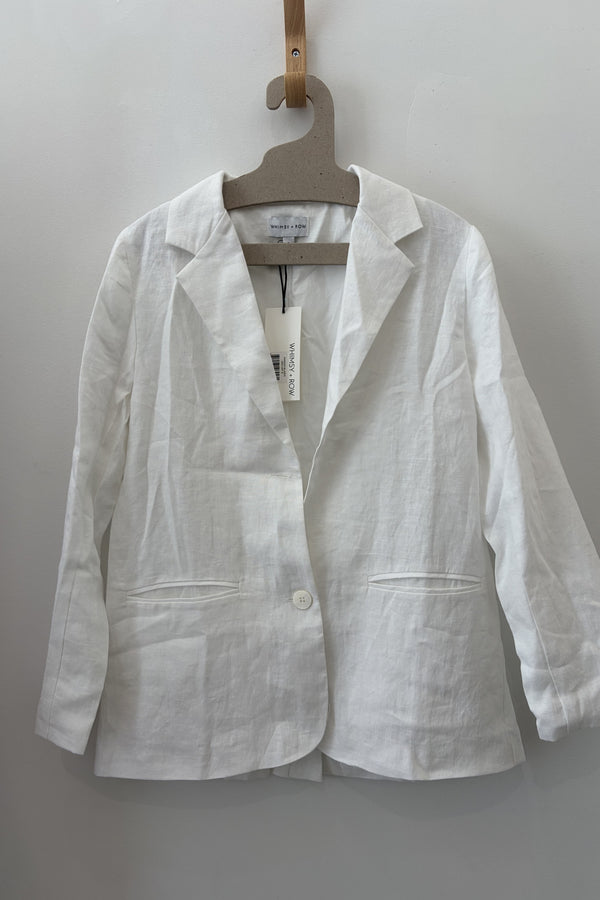 Sample Sale Parker Blazer in White Linen