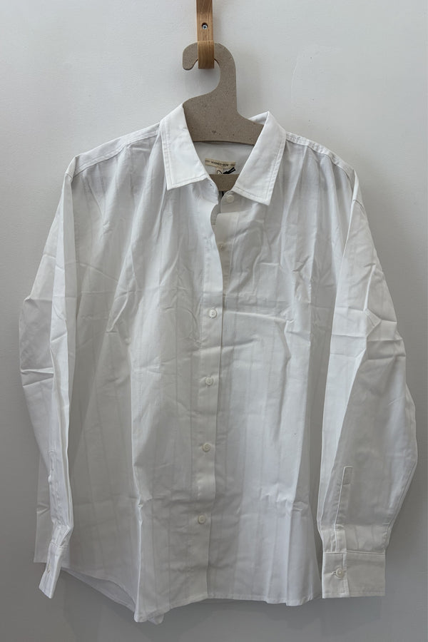 Sample Sale Peri Shirt in White Poplin