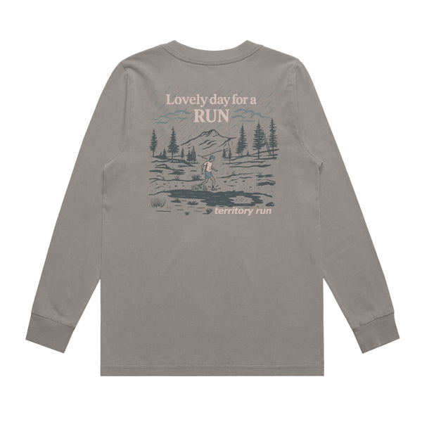 Women's Heavy Long Sleeve Tee | Lovely day for a run