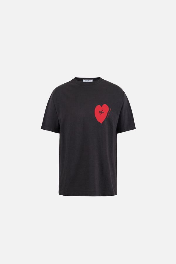 California Cotton Tee, Run in Love Vintage Black
