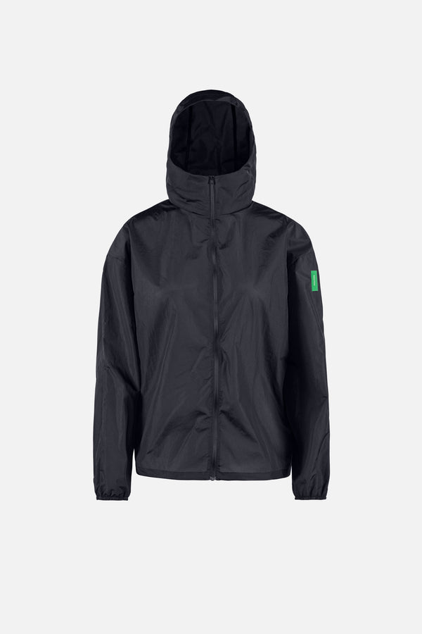 Ultralight Nylon Windbreaker, Obsidian
