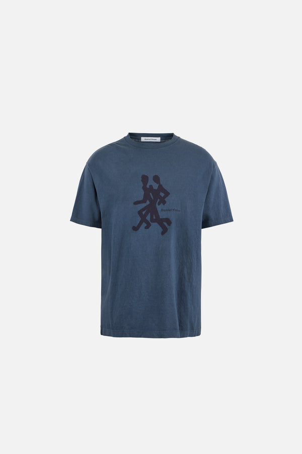 California Cotton Tee, Runners Warm Blue