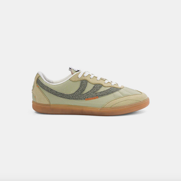 Flow Sneaker in Full Green Mushroom Leather from MoEa