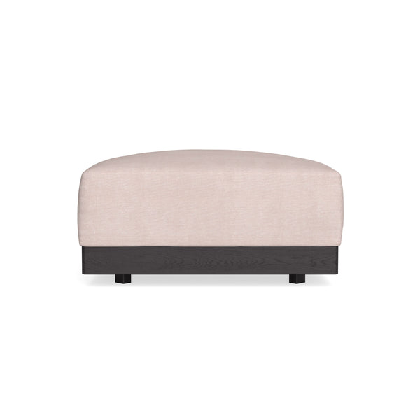 Modular Bondi Black Ottoman in Blush | Classic Blend
