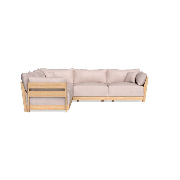 Slipcover Only - Modular Bondi 5-Seater Corner Sectional in Blush