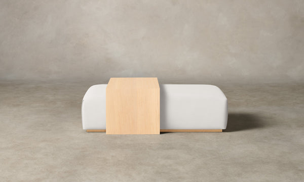 The Bowery Ottoman - Performance Woven Chenille Lace