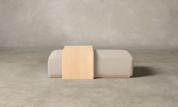 The Bowery Ottoman - Performance Woven Chenille Desert