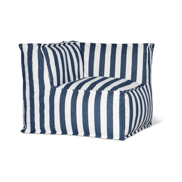 Make Waves Outdoor Corner Chair, Ocean Stripe