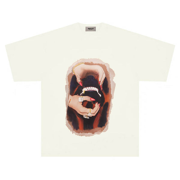 Baddie Aesthetic T-Shirt Golden Dog Tooth And The Rich