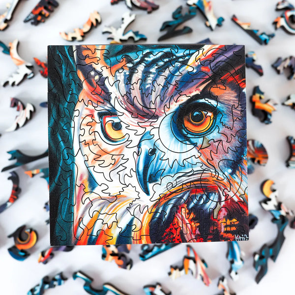 Stumpcraft Puzzles - Kourtney Hope Woodland Watcher Wooden Jigsaw Puzzle