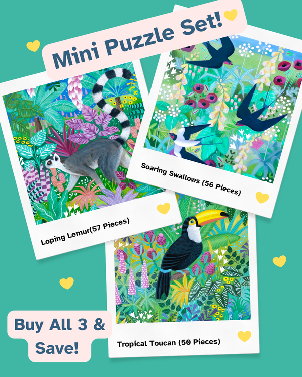 Botanical Bliss - Mini Puzzle Set