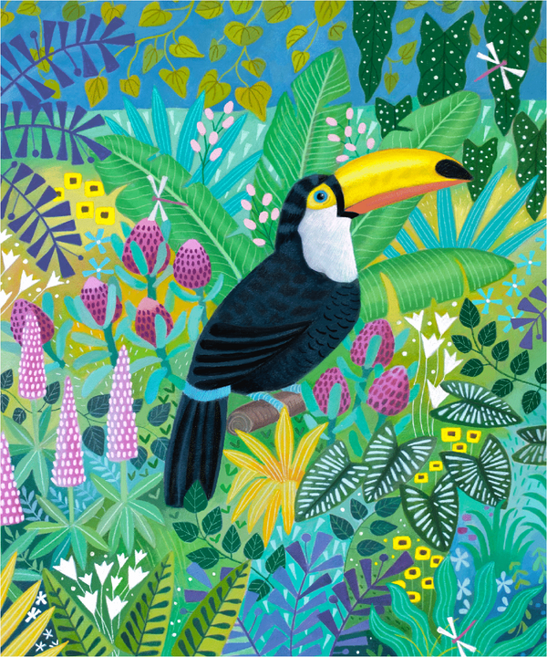 Tropical Toucan (50 Piece Mini Wooden Jigsaw Puzzle)