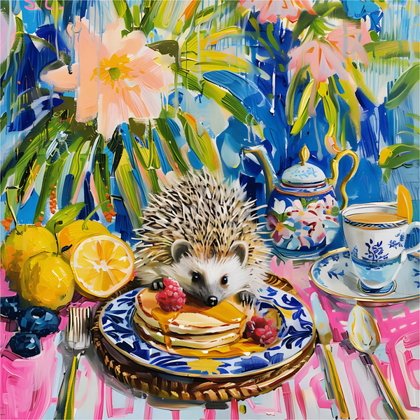 Breakfast Time for Hedgehogs Wooden Puzzle (452 Pieces)