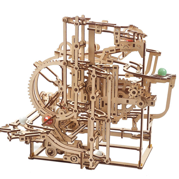UGears Marble Run Stepped Hoist - 2 | 3D Wooden Mechanical Puzzles | STEM Building & Engineering Kits